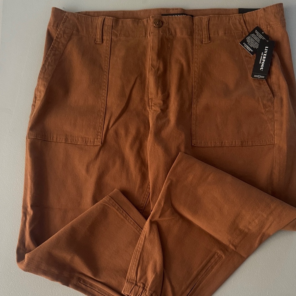 Liverpool women size 20 new w tags cargo pants brown
